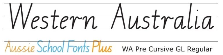 Western Australian Modern Cursive style (WA) » EdAlive Online Learning