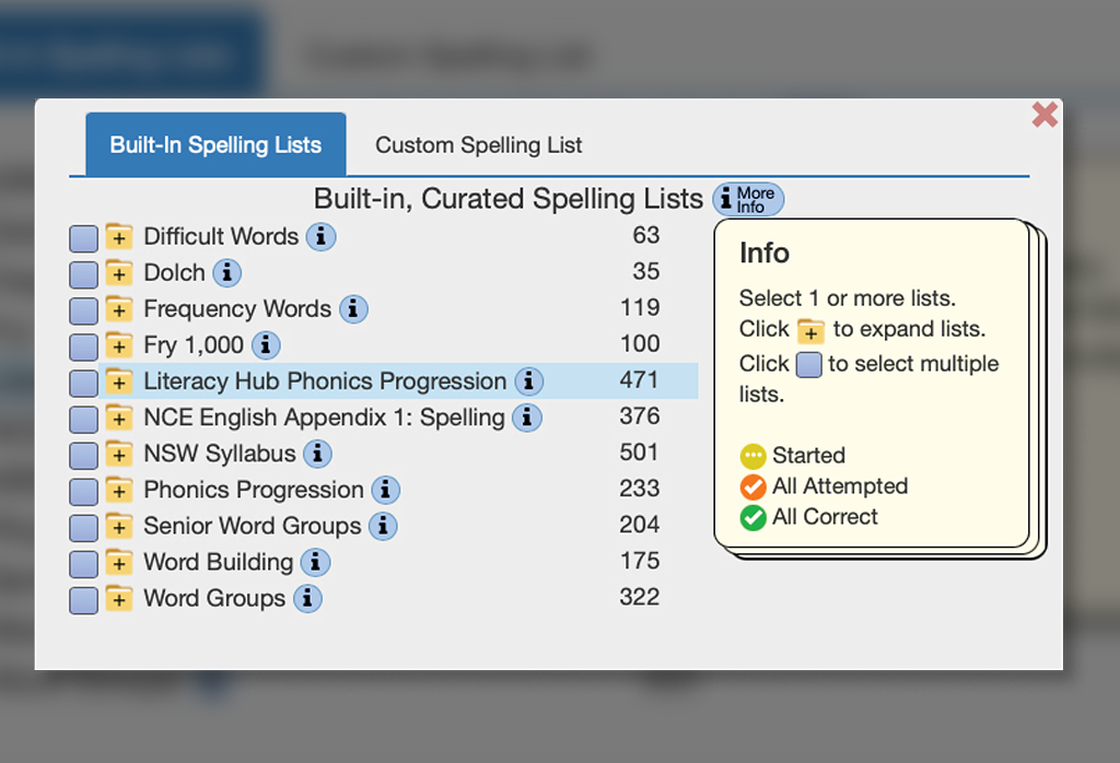 Built-In Lists with Lit Hub Selected