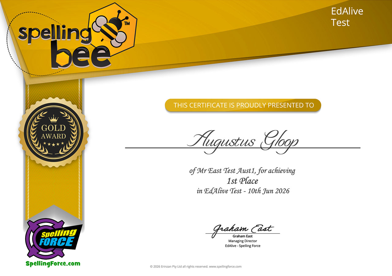 Spelling Force &raquo; Spelling Force